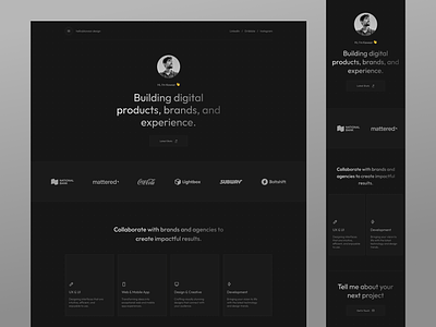 kawsar.design application homepage landing page personal portfolio portfolio portfolio landing page portfolio page portfolio site portfolio template portfolio website web design website