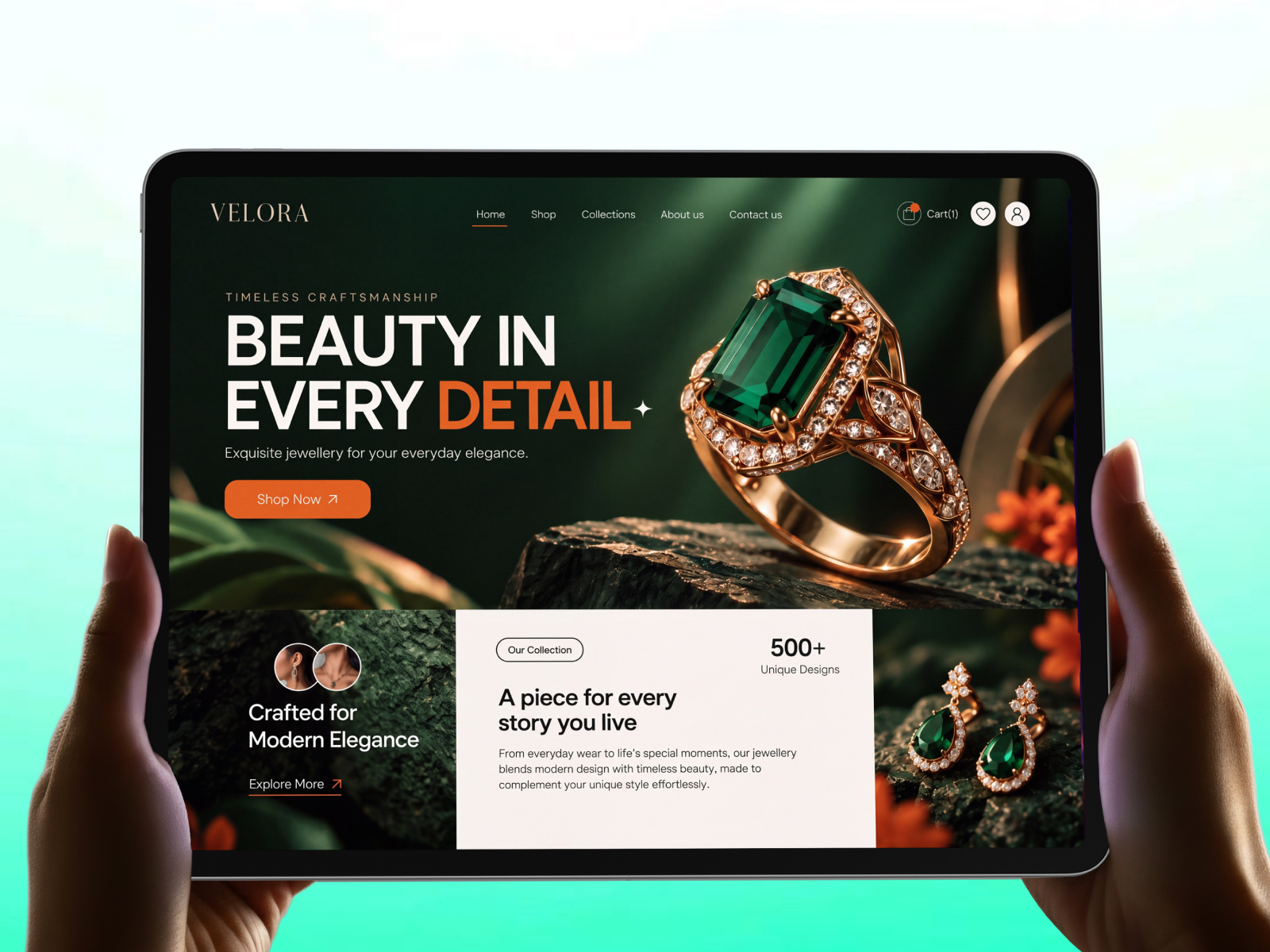 Jewelry Store | Luxury Meets Digital Design development e commerce e commerce ui fashion ui hero ui design jewelry design jewelry store jewelry website luxury brand luxury ui modern website premium ui product design techwitpro uiux design visual design web design website design