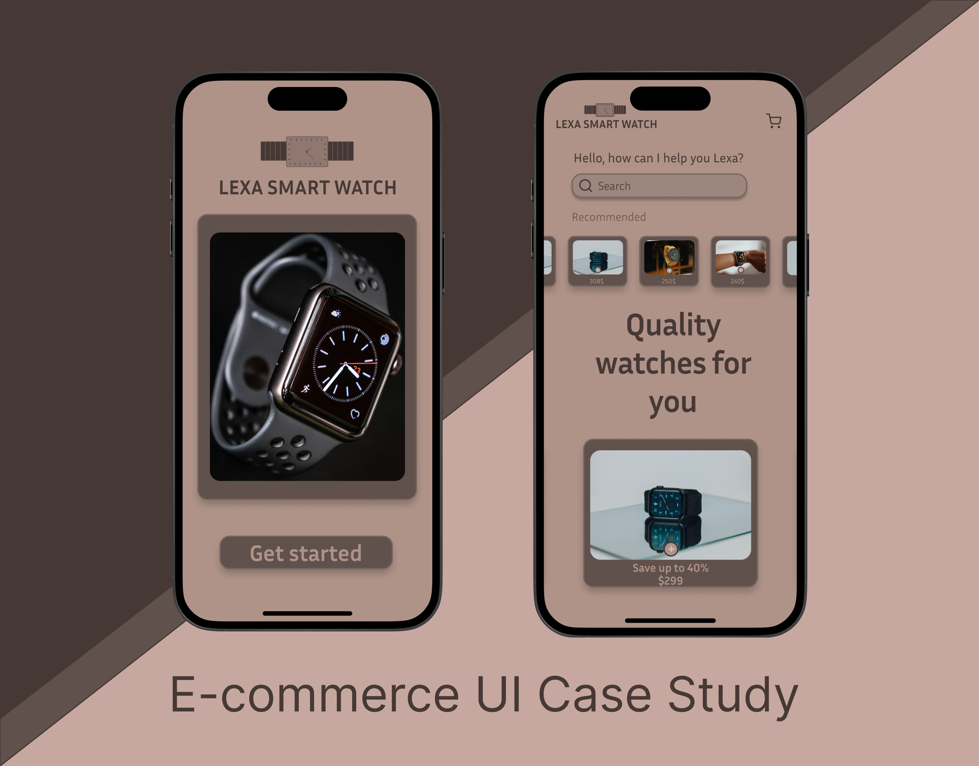 UI Case Study E-commerce mobile app interface design case study figma ui ui design