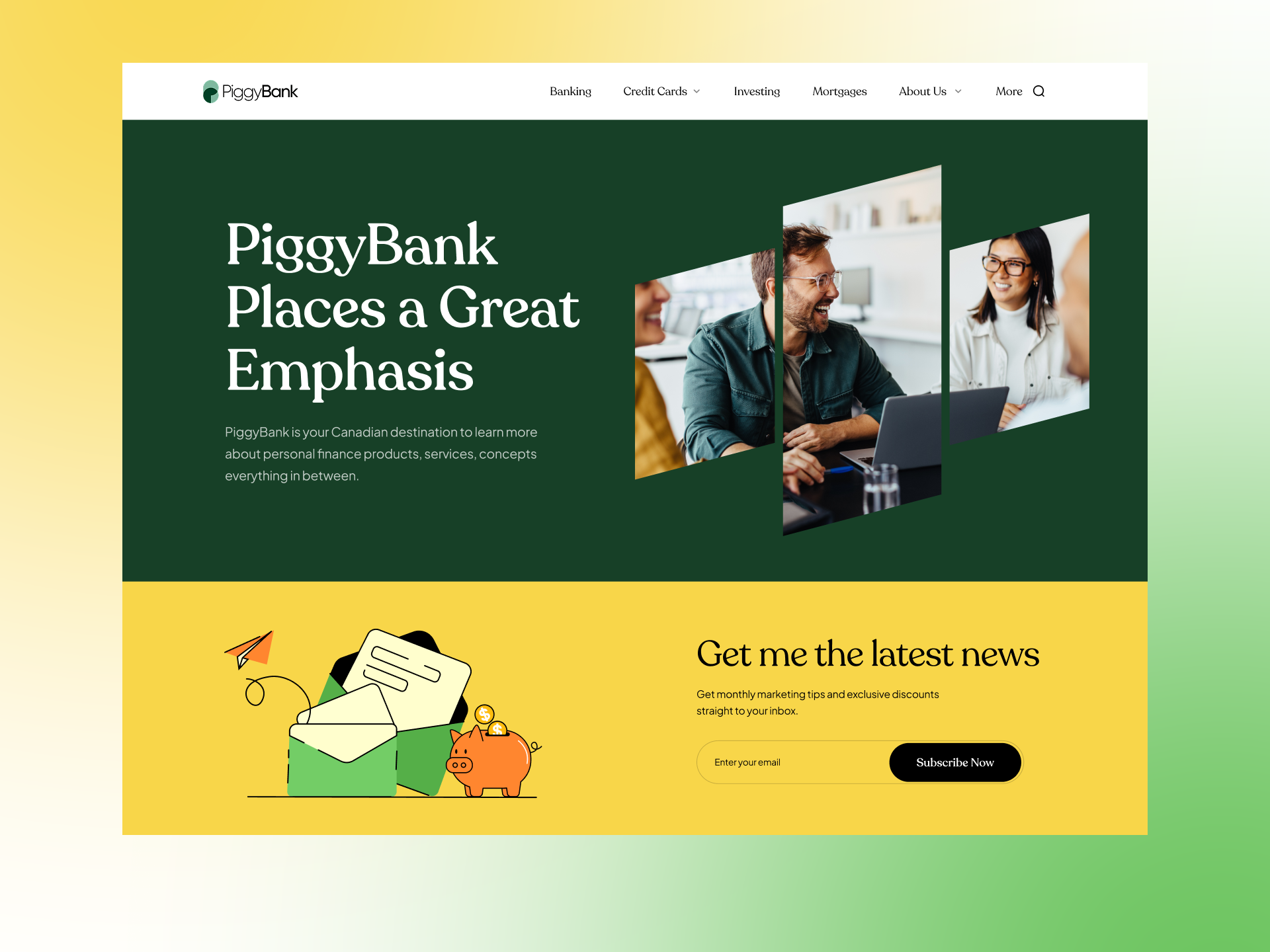 Piggybank Website Redesign article blog blog website directory landingpage piggybank redesign ui ux web webdesign website website redesign