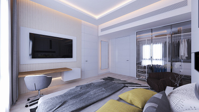 Boy En Suite 3d architectural design bathroom bedroom design interior