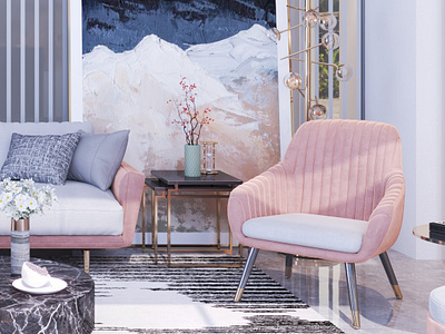 Living Room 3d architectural modeling interior design livingroom render visualization