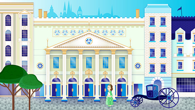 Elisabetta de Gambarini, London 1700's 1700s allegra allegra sparkle animation digital digital art elisabetta de gambarini illustration lillie gardner london theater theatre vector