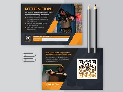 Personal Defense Training Postcard Design branding design brochure corporate design defense training design flyer flyer design graphic design logo modern postcard personal defense training personal training postcard postcard design postcard template professional postcard professional training protection shooting