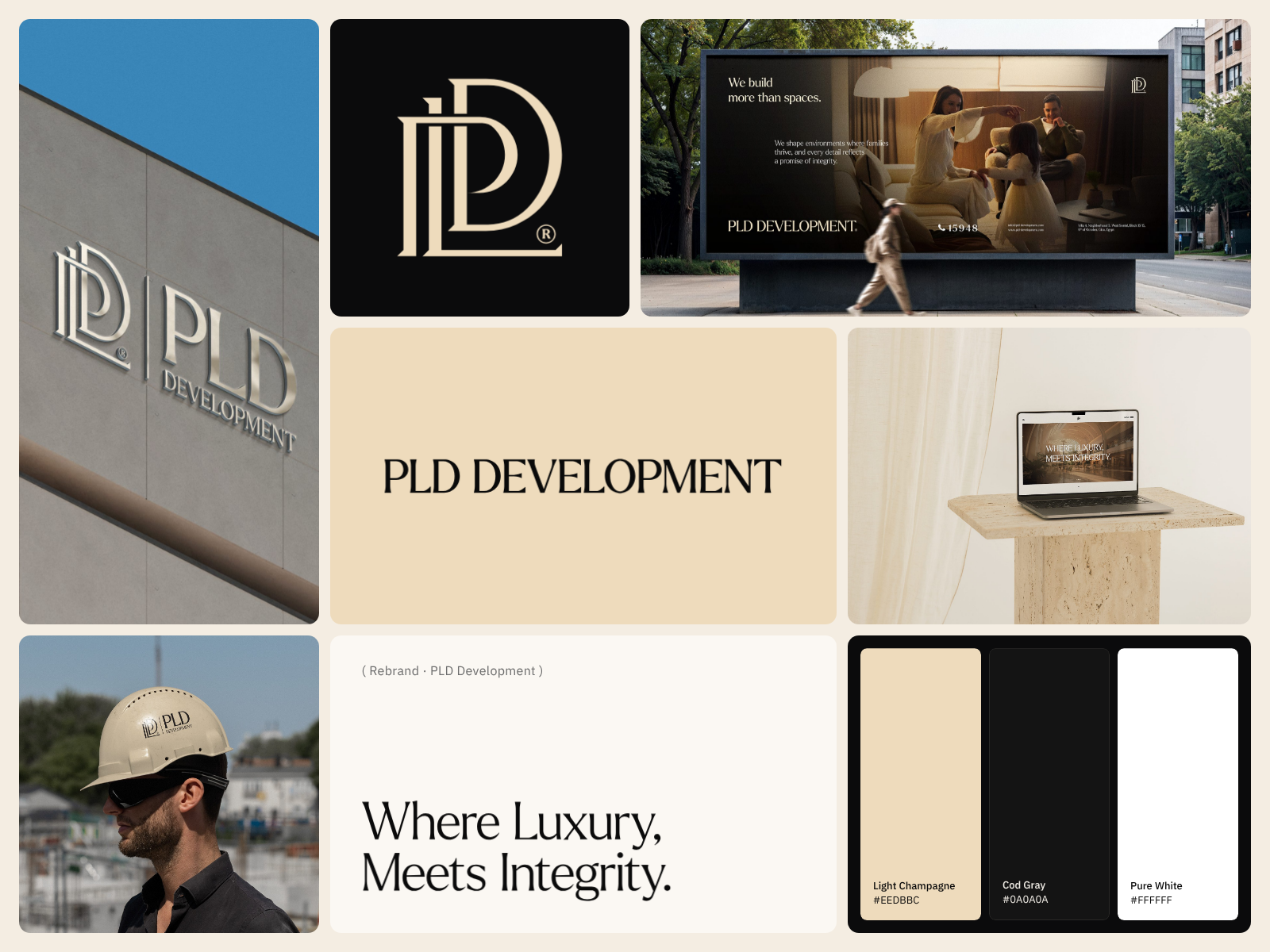 PLD Development — Real Estate Brand Identity animation brand design brand identity brand strategy branding design graphic design identity system logo logo animation logo design luxury branding monogram motion naming real estate real estate branding rebrand saudi arabia visual identity