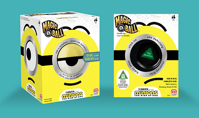 Minions Magic 8-Ball Packaging game game packaging magic 8 ball minions packaging
