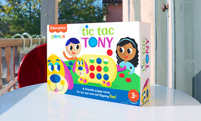 Tic Tac Tony Packaging game game packaging illustration logo design packaging tic tac tony toy toy packaging