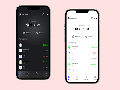 A fintech mobile app screen design ui ux