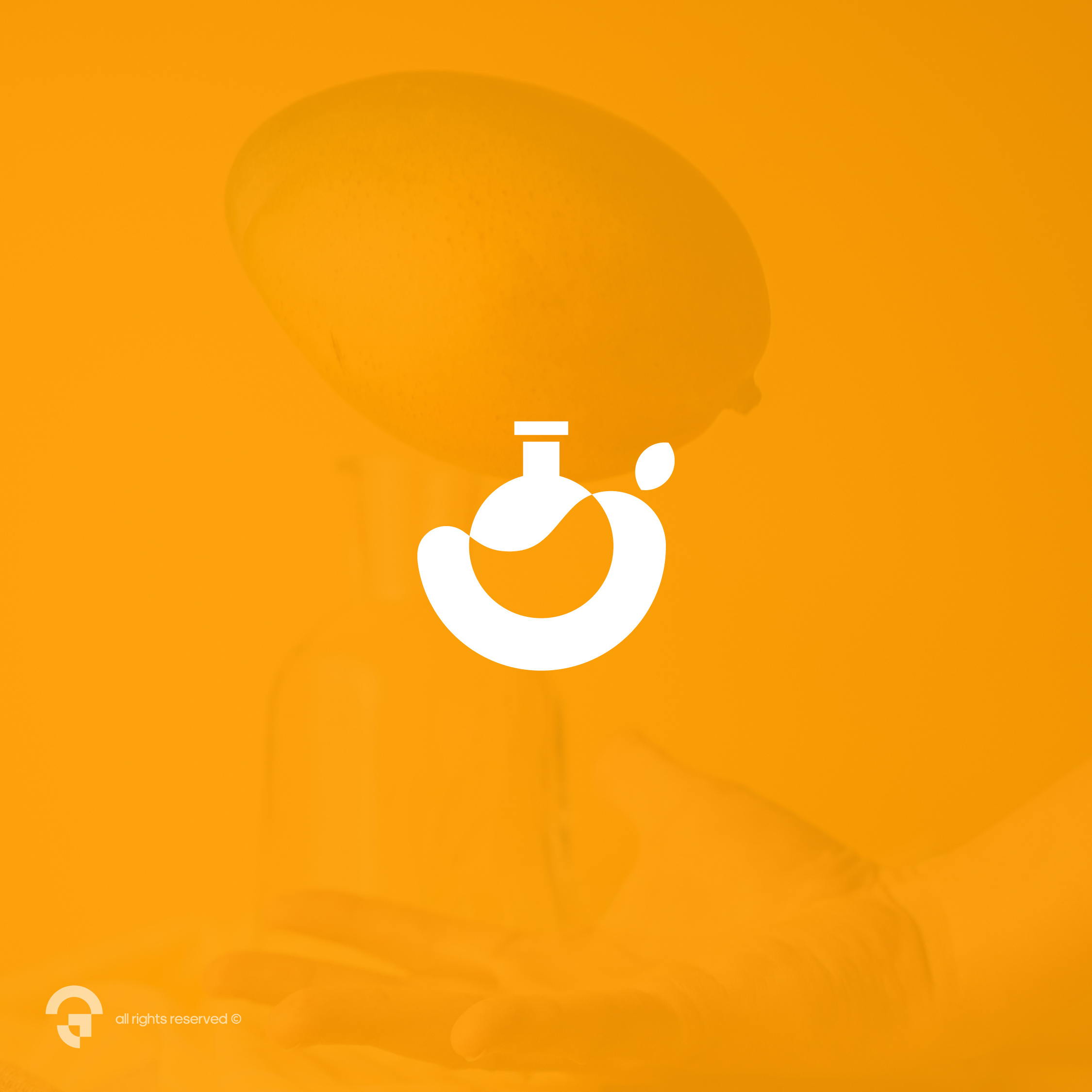 Mango Labs beaker branding clean coreldraw design graphic design iconic labs logo mango minimalist modern negativespace simple strong vector