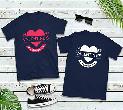 Valentine's Day T-shirt Design black typography t shirt design branding design graphic design illustrator t shirt design typography t shirt design