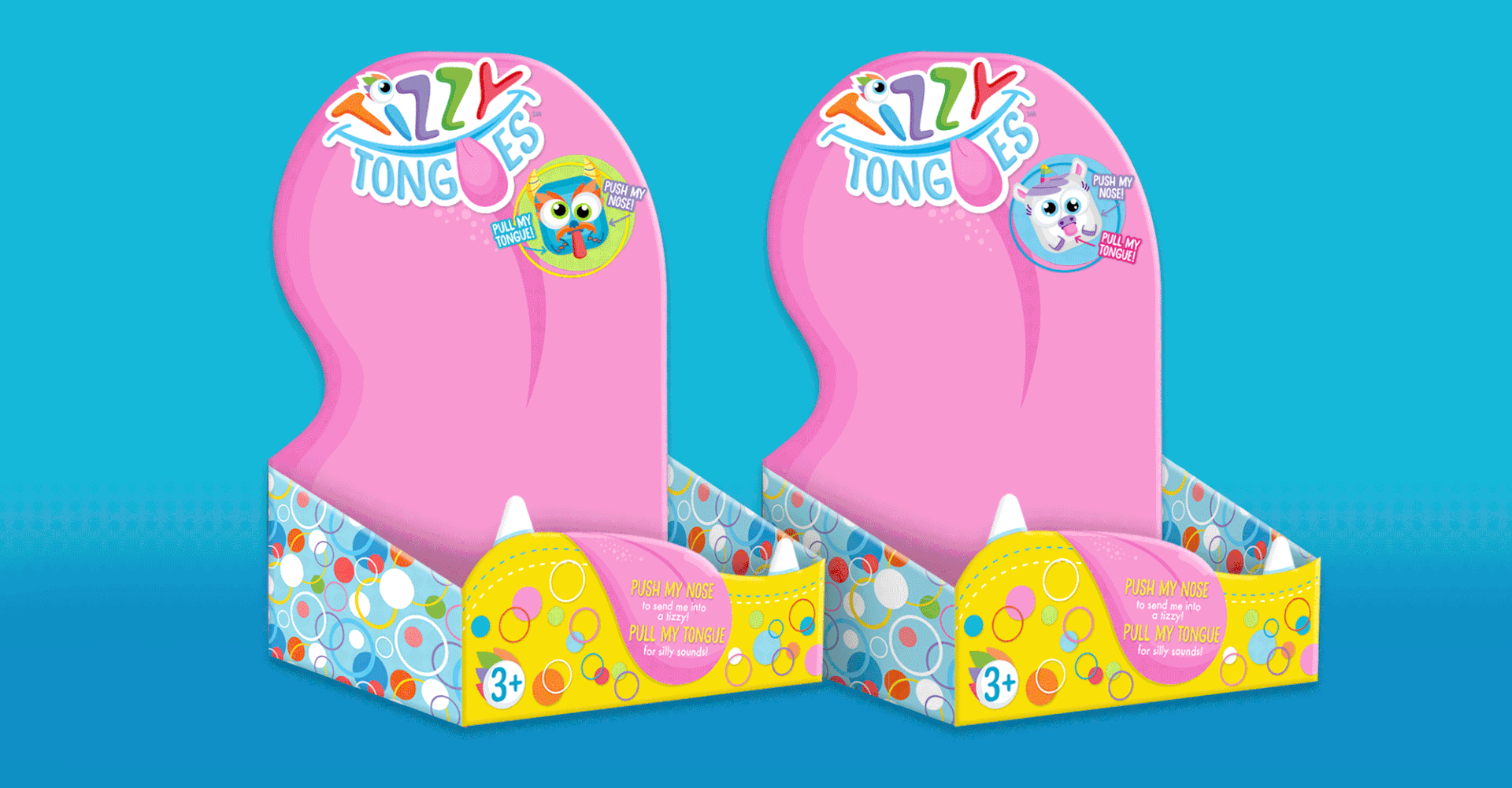 Tizzy Tongues packaging toy