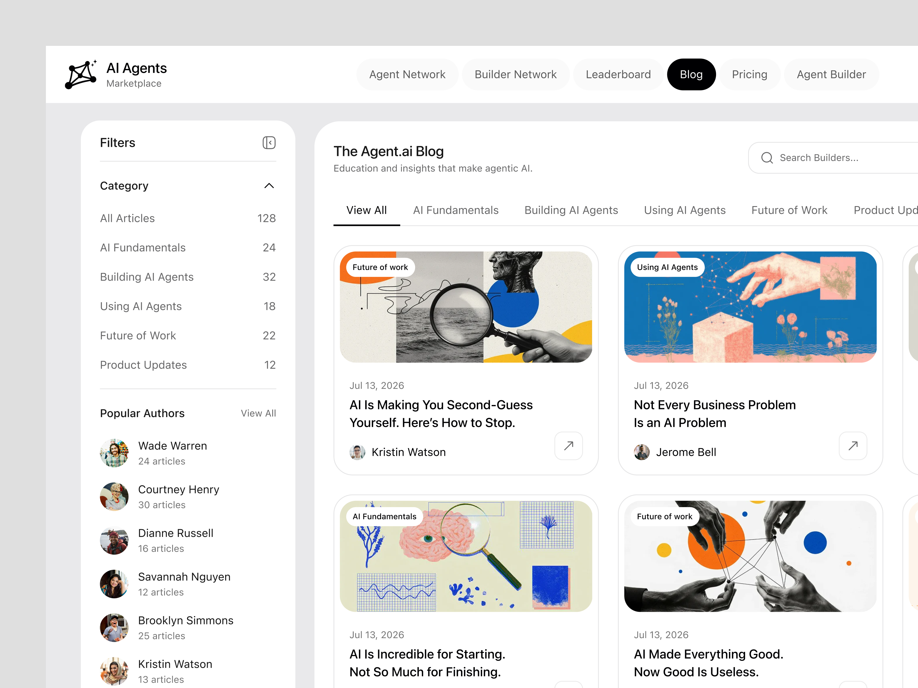 AI Agents - AI Product Design ai ai agents ai marketplace ai product ai product design ai product designer ai web product shasanko das web
