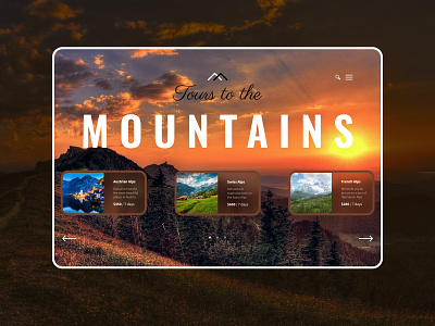 Journey through the Alps design graphic design illustration mountains web