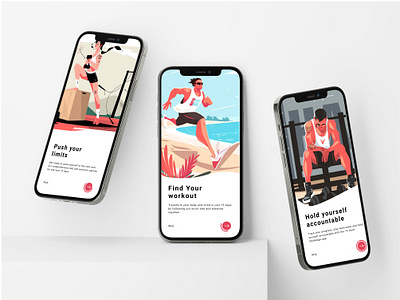 Fitness App (Onboarding Screen) design ui ux