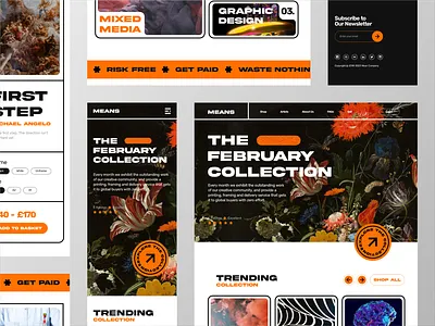 M E A N S / Responsive Page / app art branding design e commerce homepage illustration logo market mobile modern portfolio responsive sell service shop site ui urban website