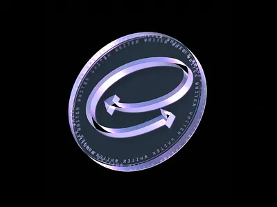 Whitex Coin - limited NFT 3d animation blender blockchain coin decentralized defi design identity nft render