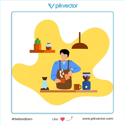 Download illustrations on Pikvector branding design designing earn money graphic design ideas illustration vector