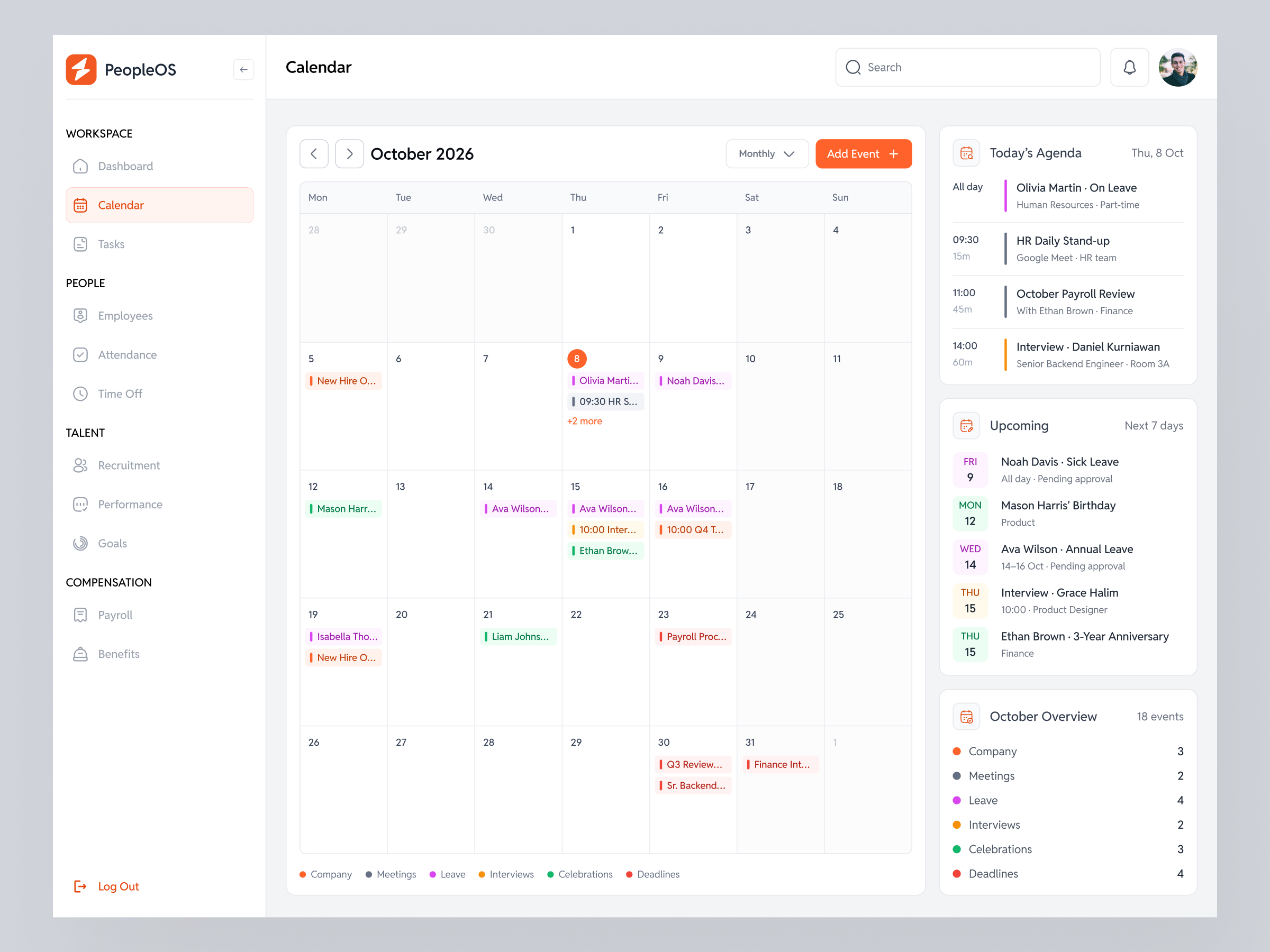 Recruitment dashboard design awe awe design studio calender dashboard hr product product design recruiter time sheet ui ux
