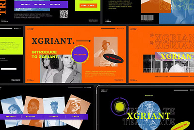 Moore Presentation Template branding design graphic design illustration ux