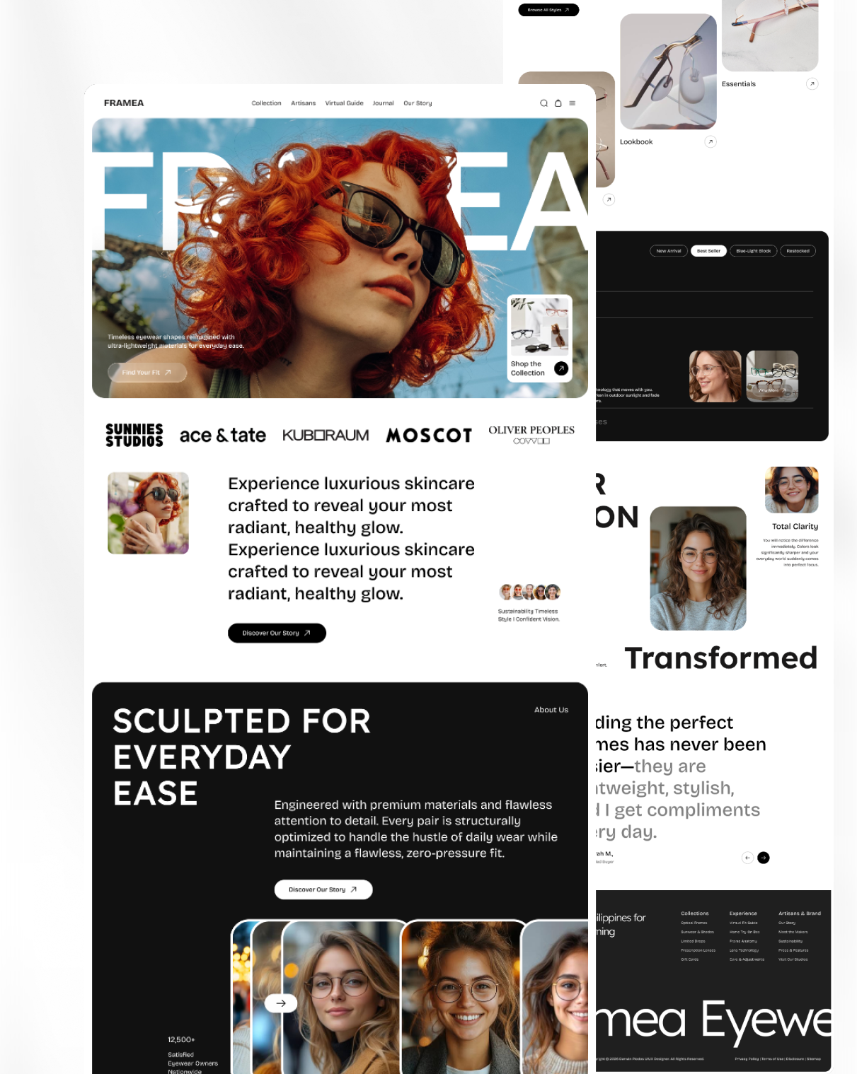 Framea PH | Local Independent Artisan Glasses — Minimalist Artis brandidentity cleanui ecommerce ecommercedesign eyewear fashiontech figma interface landingpage minimalism modernui productdesign uidesign uiux userexperience userinterface uxdesign visualdesign webdesign webdesigner