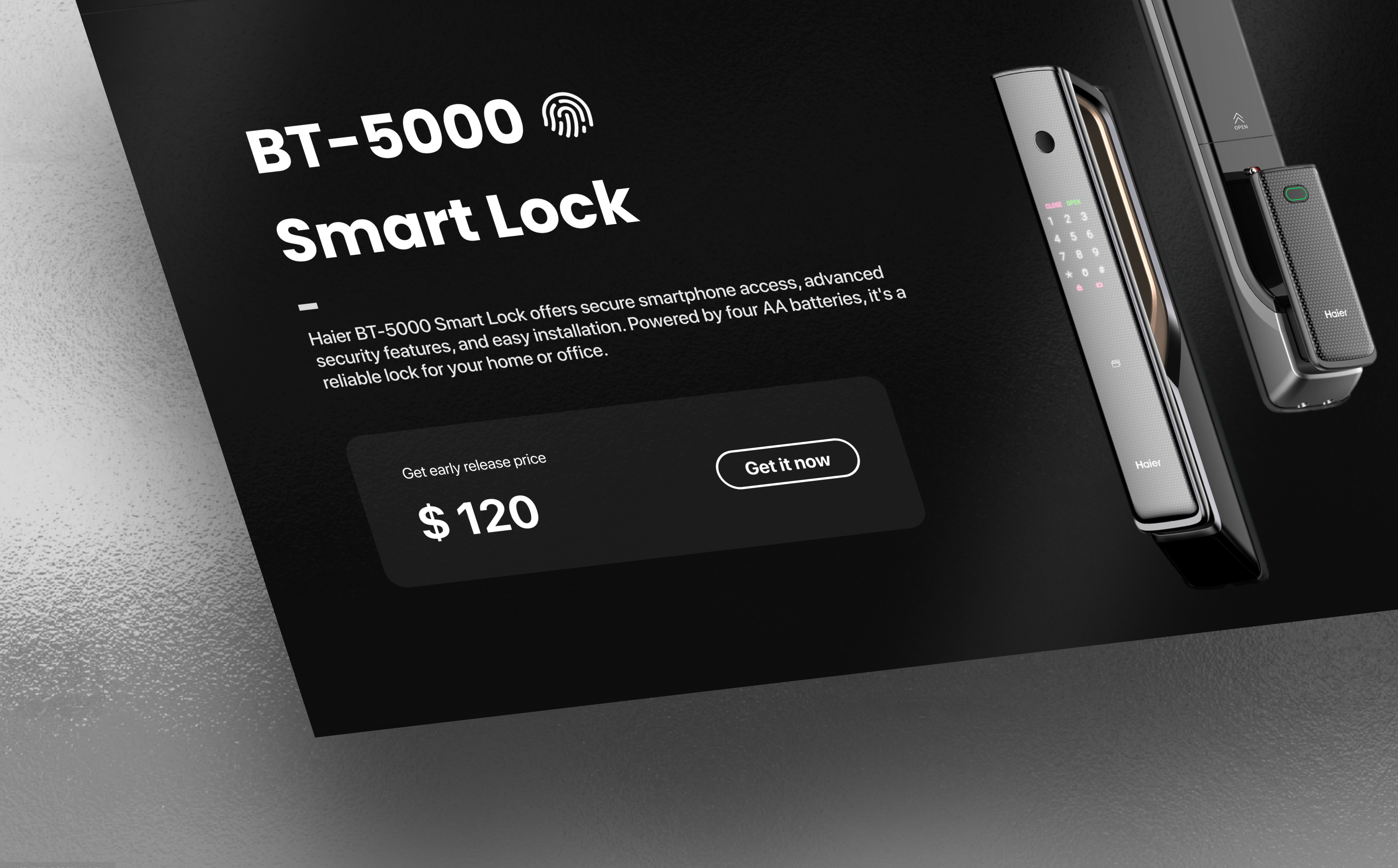 Haier Landing Page Header animation branding design elegant haier illustration landing page trending ui ux web web design