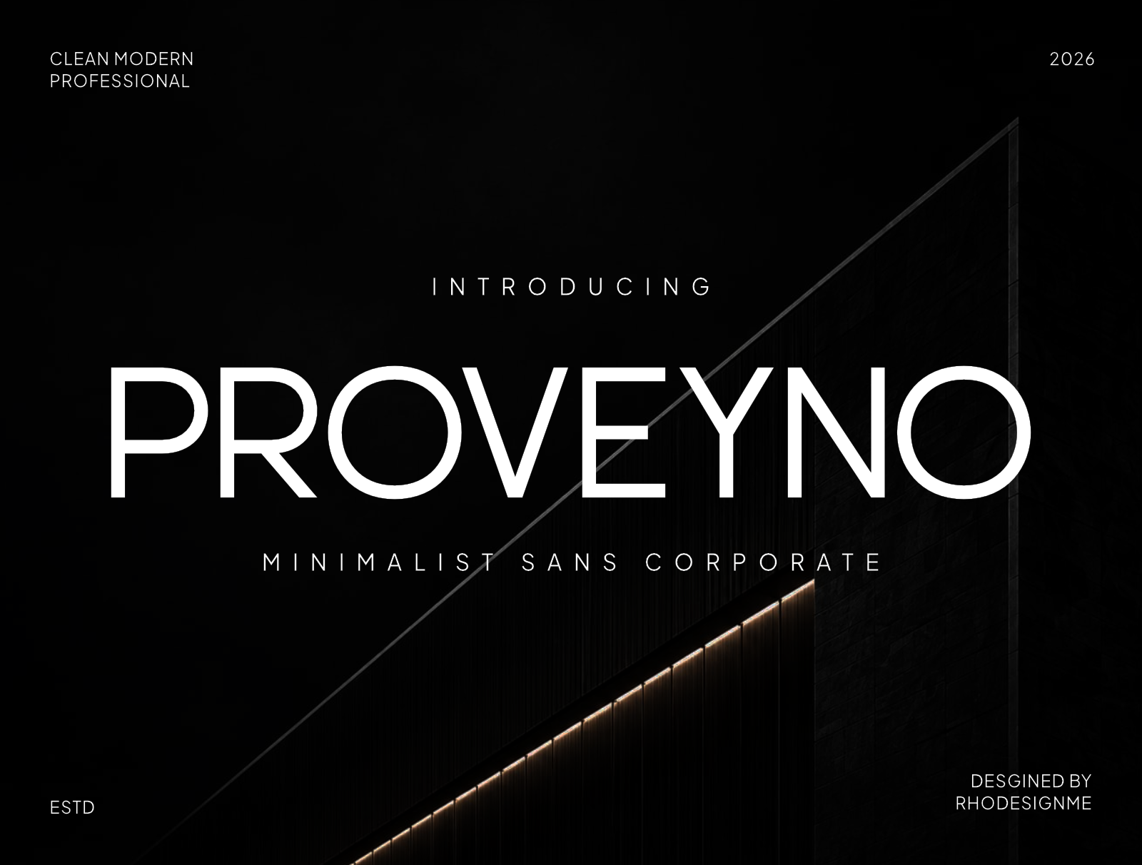 Proveyno | Minimalist Sans Corporate Font architectural branding clean corporate design editorial design executive typeface font graphic design logo logo design minimalist modern sans presentation font professional sans serif typeface typography ui ui font