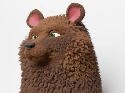 bear 3d c4d design illustration
