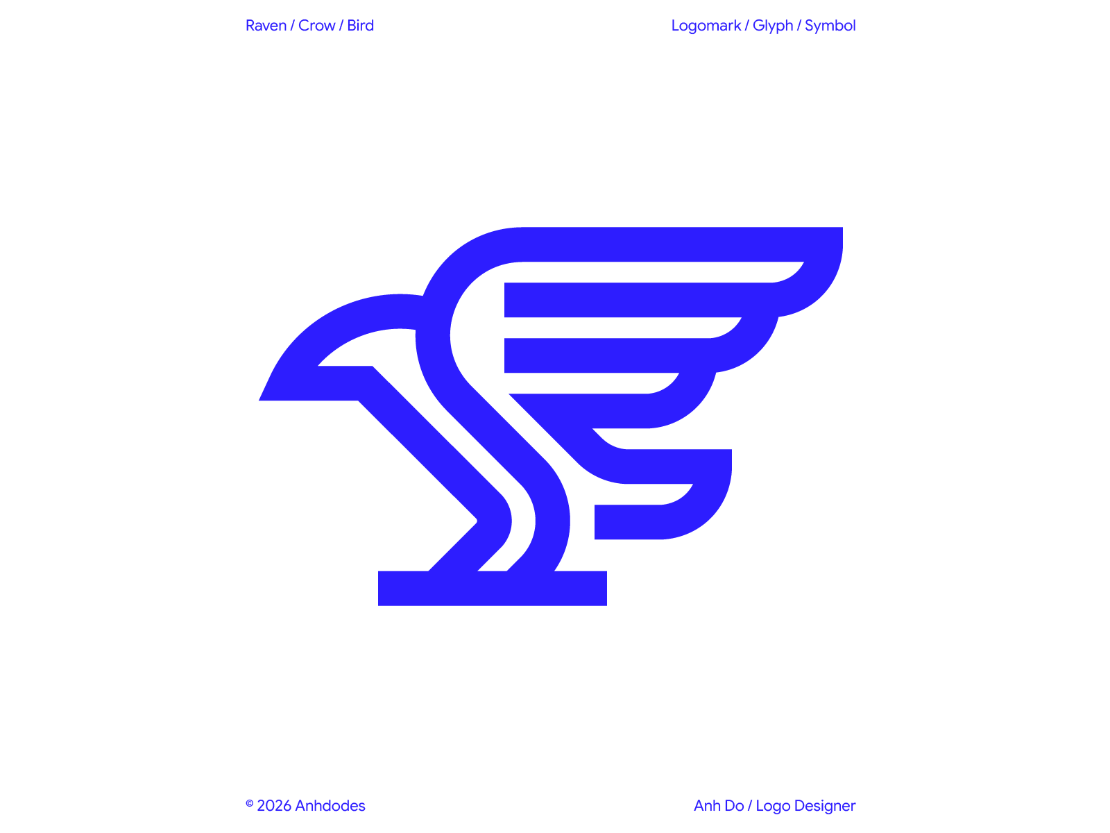Bold Strokes Raven: Minimal Line Art Logomark bird bird logo branding crow crow logo design graphic design illustration logo logo design logo designer logodesign minimalist logo raven raven logo