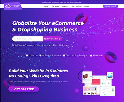 Landing Page UX design graphic design landing page mockup nft single landing page ui web design