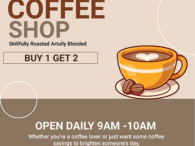 ☕️ COFFEE SHOP POSTER by Janhavi Pawar on Dribbble