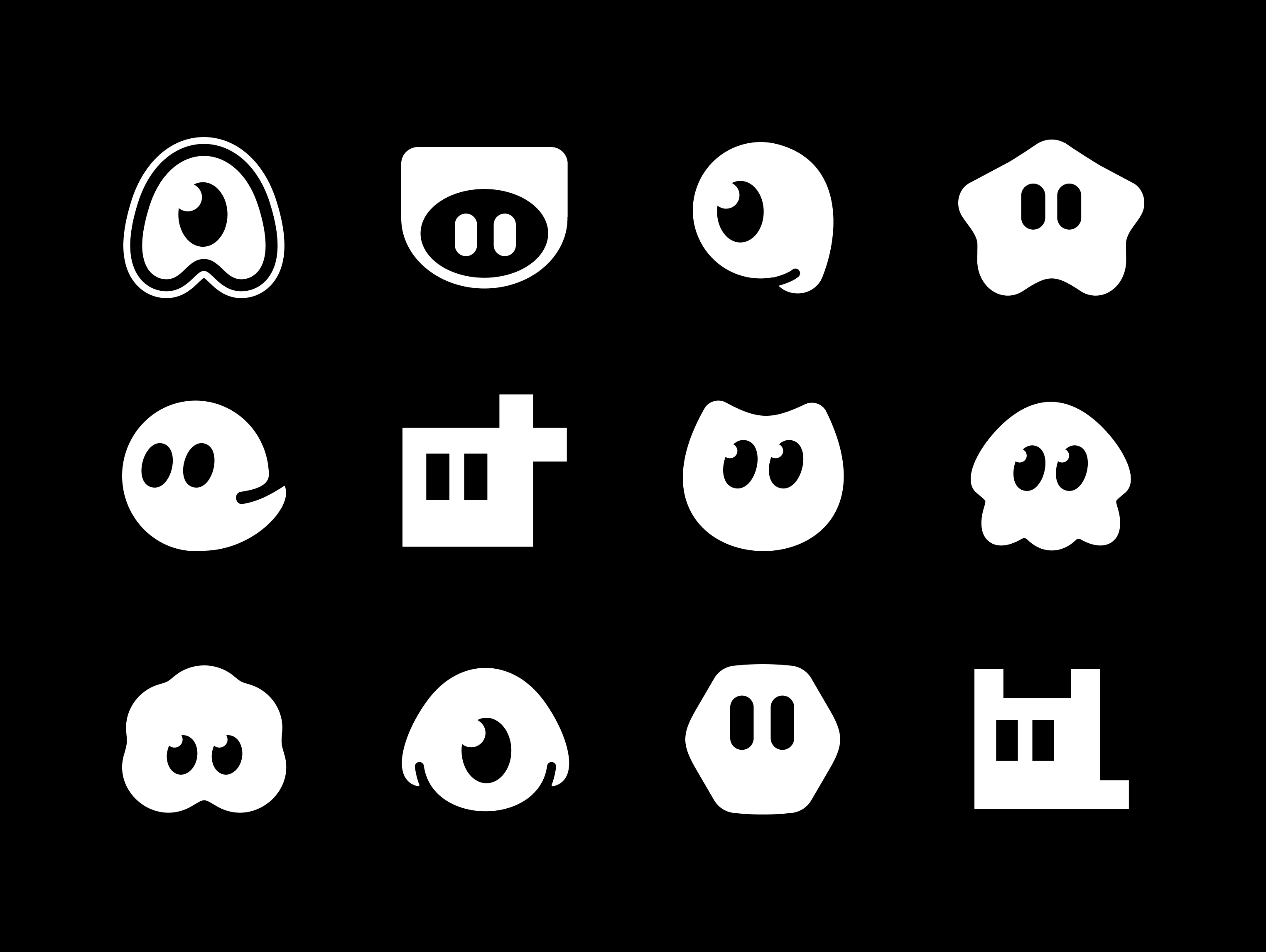 Attie Mascots ai app attie branding character design icon set icons illustration ios logo mascot simple ui ux