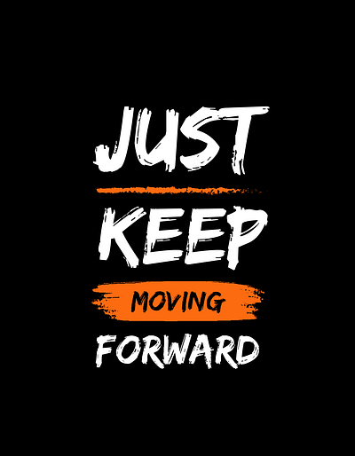 Keep Moving branding design graphic design illustration logo print typo