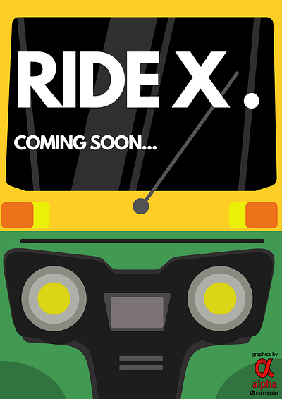 RideX Poster branding graphic design