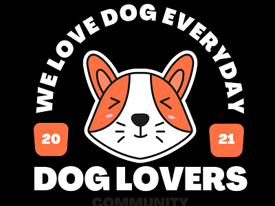 Dogs' Lover branding design graphic design illustration logo print typo vector