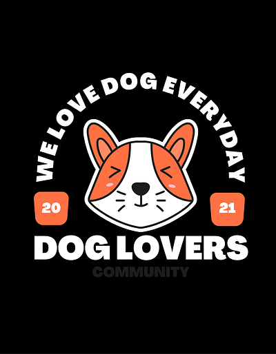 Dogs' Lover branding design graphic design illustration logo print typo vector