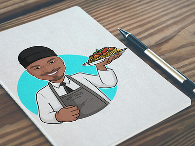 Cartoon logo for a chef 2d 3d abrang animation branding cartoon cartoon character design design character fiverr graphic design graphicart illustration logo motion graphics ui