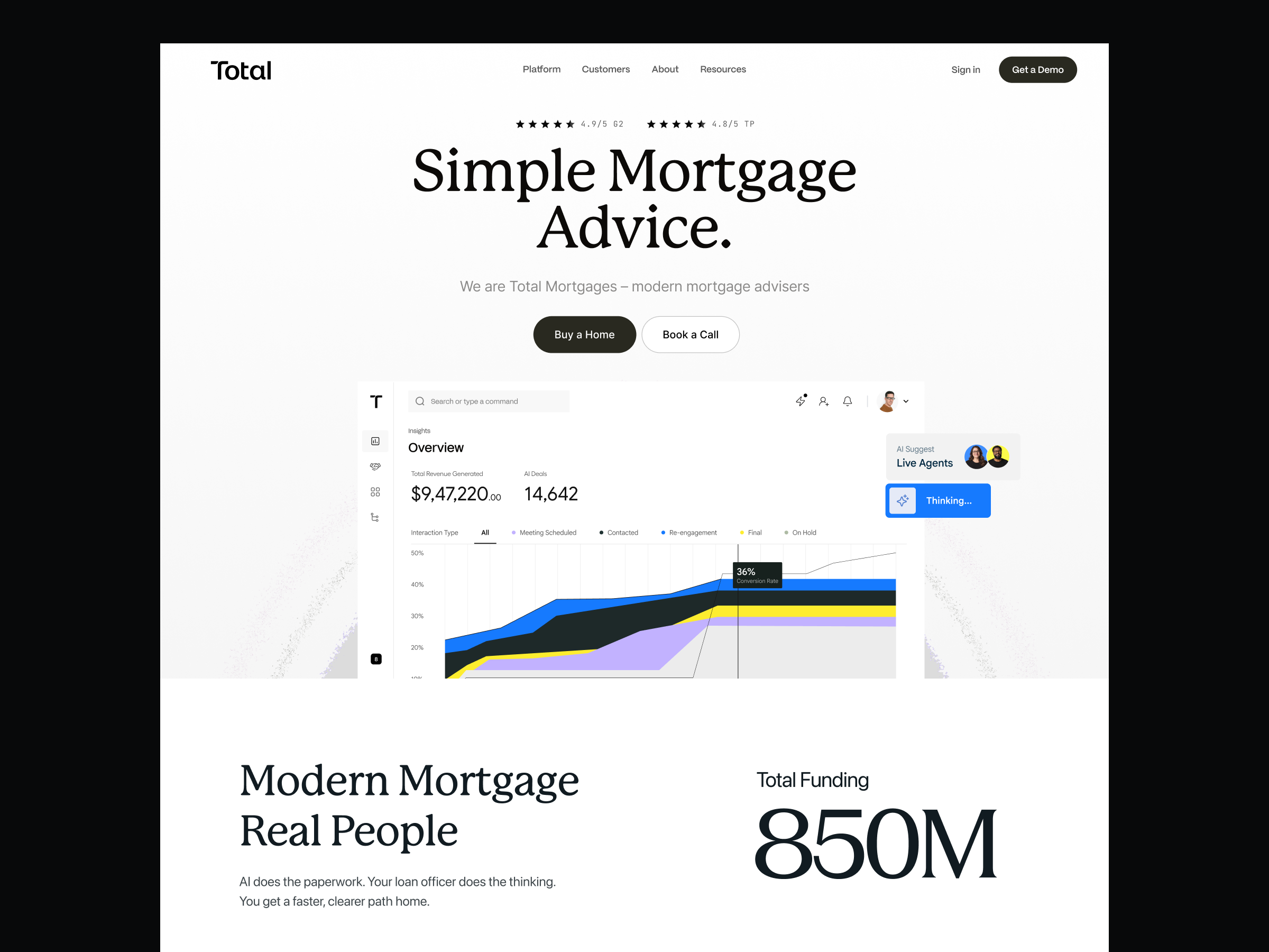AI Mortgage - Saas Landing page design ai ai landing page ai mortgage ai product ai website branding figma landing page landing page design mortgage dashboard mortgage product mortgage website product design typography ui ui ux user experience ux webflow website design