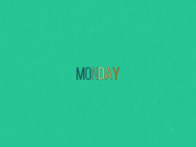 Monday after effect animation design graphic design illustration kinetic mograph monday motion motion graphics type typography vector