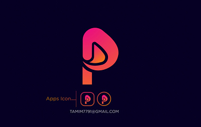 Letter P Modern Logo Mark brand branding colorful design flat graphic design graphic designer icon iconic logo logo design logo inspire logo mark minimal modern p icon p letter p logo popular vector