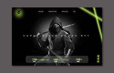 UI NFT Website (Ninja) figma nft ui ui ux website design