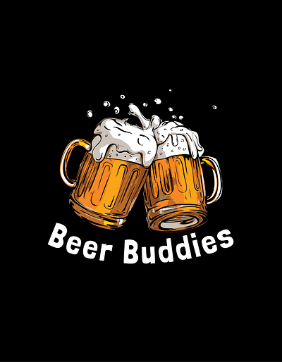 Beer Buddies branding design graphic design illustration logo print typo ui ux vector