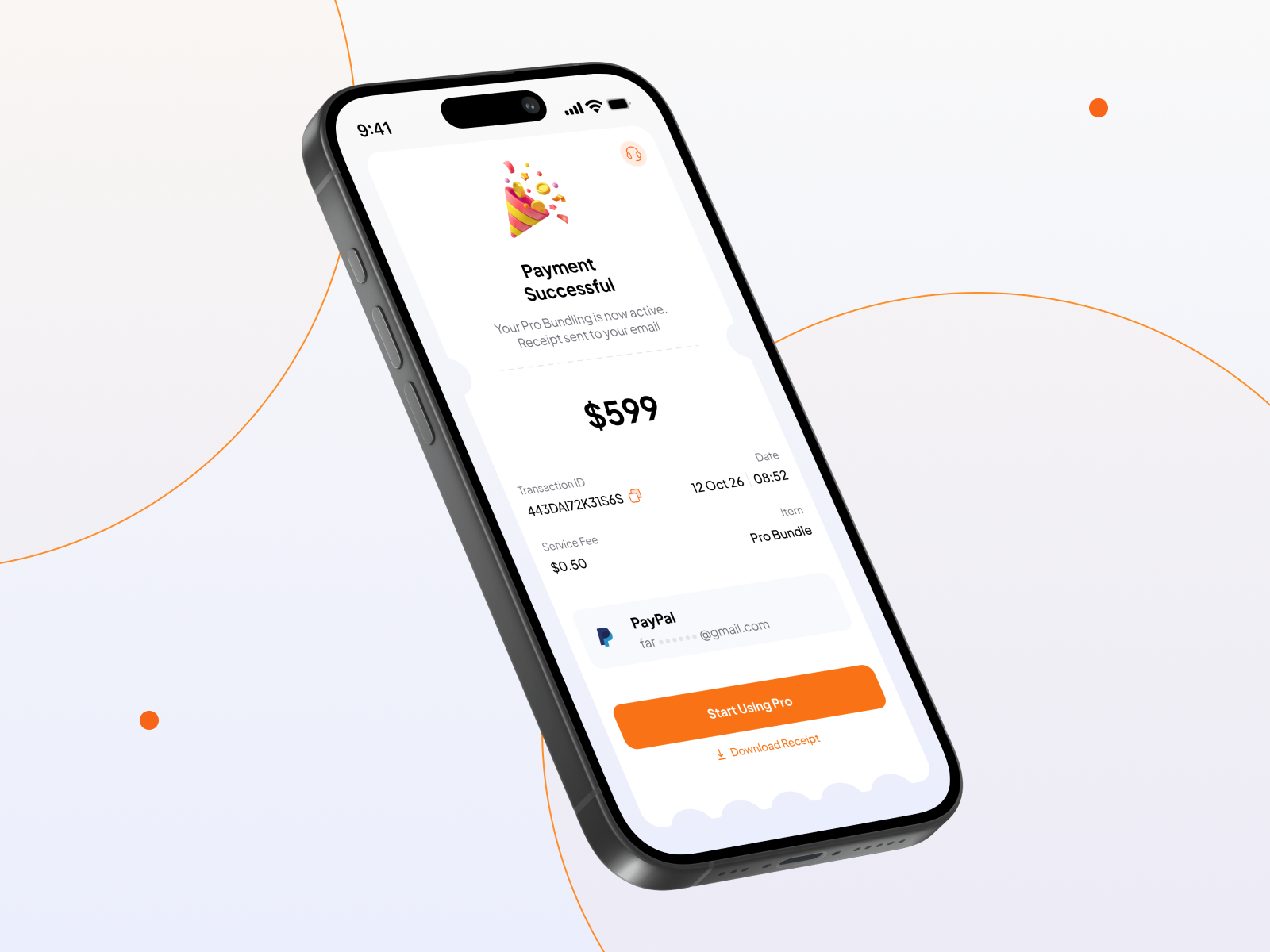 Payment Successfull clean mobile payment success transaction ui