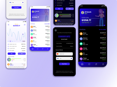 Cryptmim app branding design graphic design illustration typography ui ux