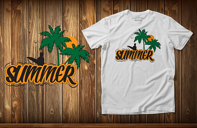 Custom Summer t-shirt design. branding clothes style summer summer tshirt summer tshirt design tshirt vector art