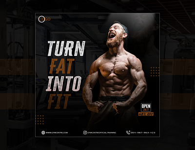 gymcentre ad post design for social media! facebook ad facebook post gym post instagram ad instagram post social media ad post design social media design