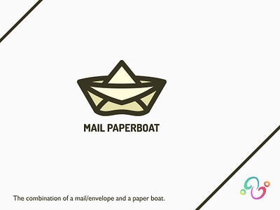 Mail Paperboat Logo boat brand design brand designer email envelope letter logo design logo designer logo for sale logo idea logo inspiration logomark logotype mail origami paper paperboat postman toy zzoe iggi