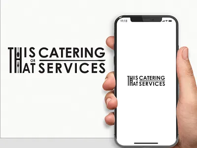This Or That Catering Services Logo branding design graphic design illustration logo logo design modern logo design ui vector website