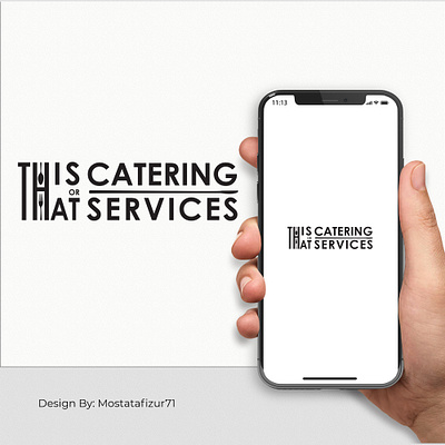 This Or That Catering Services Logo branding design graphic design illustration logo logo design modern logo design ui vector website