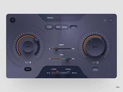 Skeuomorphic UI For Music Production 3d build design designdrug mixer music pop skeuomorphism ui uiux ux watchmegrow