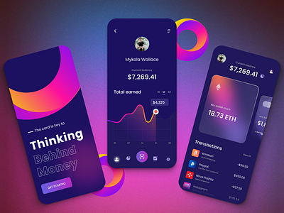BuiLD 1.0 Day 6 - Mobile banking app UI build concept design designdrug ui uidesign ux visual design watchmegrow